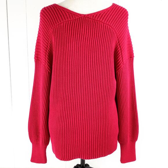 Tommy Bahama Java Red Coasta Sienna V Neck Sweater Long Sleeve - Picture 3 of 11